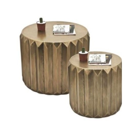 SET 2 TAVOLINI METALLO CM.64XH